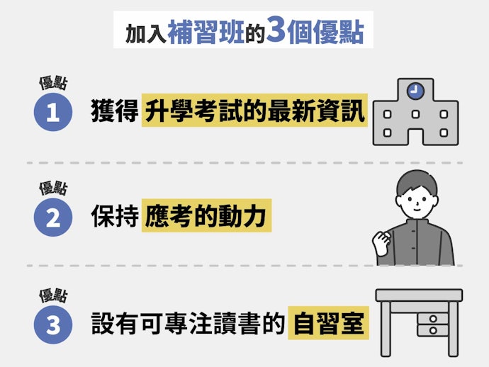 參加國中補習班的好處