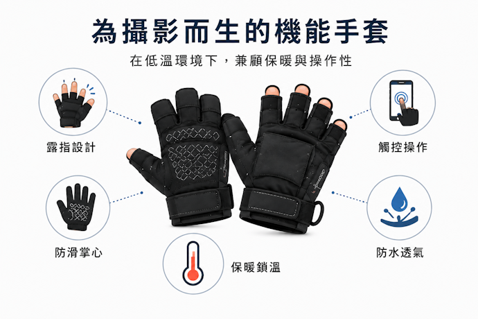 專業工作者必備!為攝影而生的機能手套