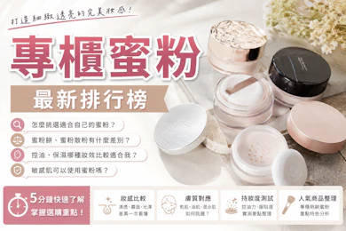 10 大專櫃蜜粉推薦排行榜【2026最新】