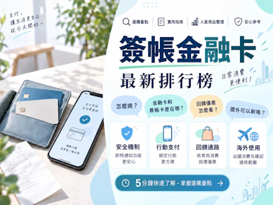 10 大簽帳金融卡推薦排行榜【2026最新】