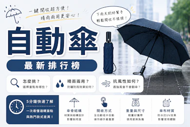 10 大自動傘推薦排行榜【2026最新】