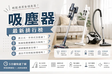 專家監製47 大吸塵器推薦排行榜【2026最新】