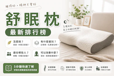10 大舒眠枕推薦排行榜【2026最新】