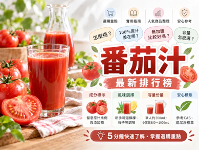 營養師監製10 大番茄汁推薦排行榜【2026最新】