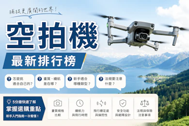 專家監製10 大空拍機推薦排行榜【2026最新】