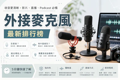 專家監製6 大外接麥克風推薦排行榜【2026最新】