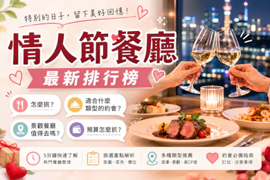 10 大情人節餐廳推薦排行榜【2026最新】