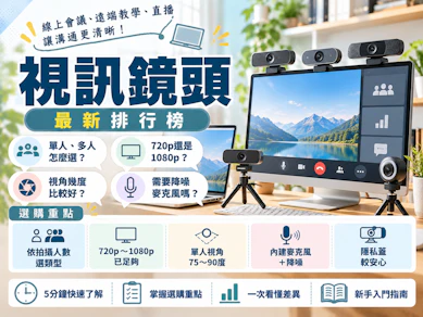 專家監製10 大視訊鏡頭推薦排行榜【2026最新】