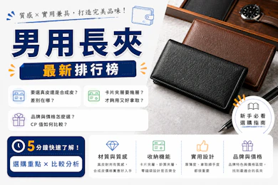 10 大男用長夾推薦排行榜【2026最新】