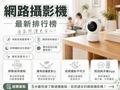 10 大網路攝影機推薦排行榜【2026最新】