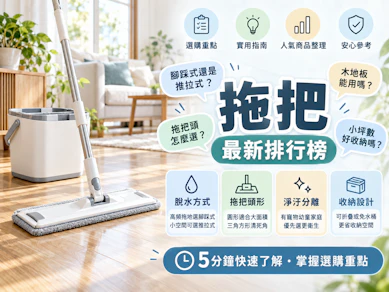 專家監製10 大拖把推薦排行榜【2026最新】