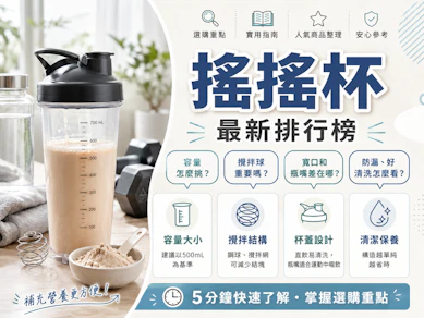 【健身教練監製】2026最新十大搖搖杯推薦排行榜