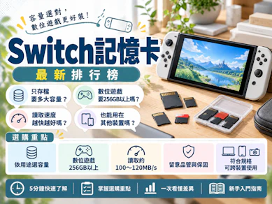 專家監製10 大Switch記憶卡推薦排行榜【2026最新】