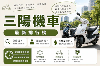 10 大三陽機車推薦排行榜【2026最新】