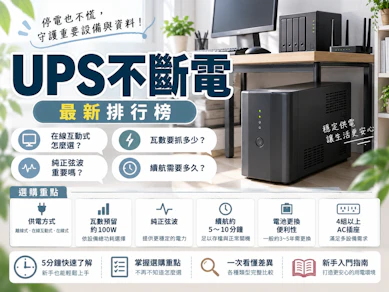 專家監製10 大UPS不斷電系統推薦排行榜【2026最新】