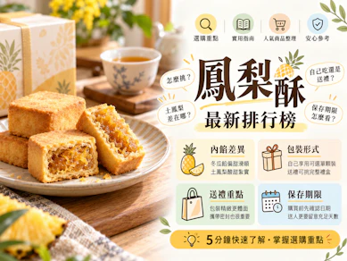 10 大鳳梨酥推薦排行榜【2026最新】