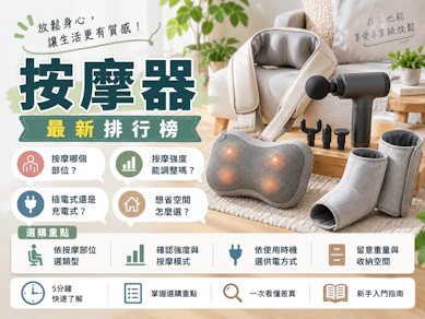 專家監製10 大按摩器推薦排行榜【2026最新】