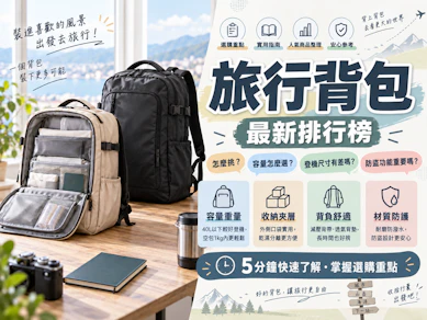 10 大旅行背包推薦排行榜【2026最新】