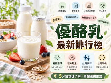 營養師監製10 大優酪乳推薦排行榜【2026最新】