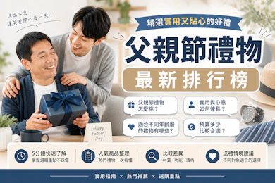 10 大父親節禮物推薦排行榜【2026最新】