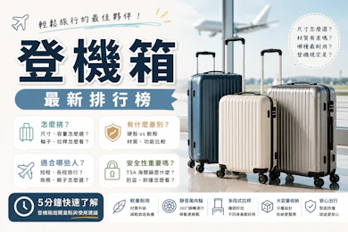 10 大登機箱推薦排行榜【2026最新】