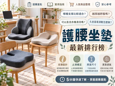 物理治療師監製10 大護腰坐墊推薦排行榜【2026最新】