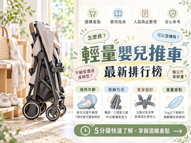 護理師監製10 大輕量嬰兒推車推薦排行榜【2026最新】