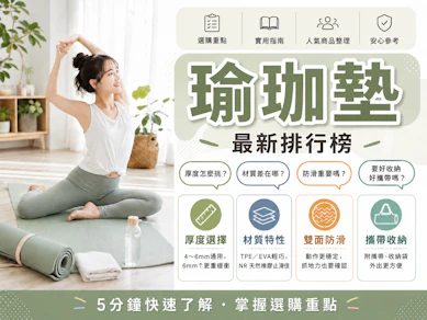 10 大瑜珈墊推薦排行榜【2026最新】