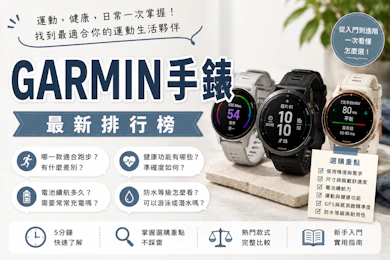 腕錶達人監製10 大GARMIN手錶推薦排行榜【2026最新】