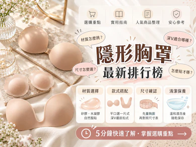 10 大隱形胸罩推薦排行榜【2026最新】