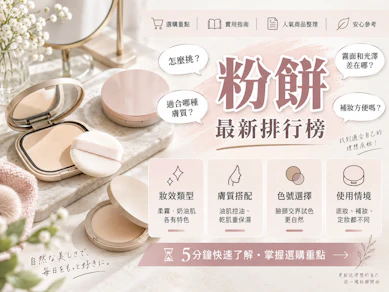 妝髮造型師監製10 大粉餅推薦排行榜【2026最新】