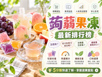 營養師監製10 大蒟蒻果凍推薦排行榜【2026最新】