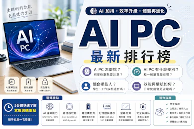 專家監製10 大AI PC推薦排行榜【2026最新】