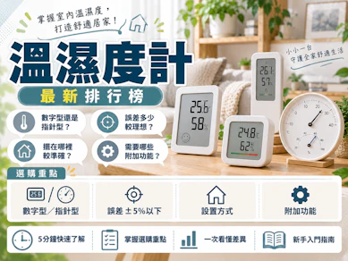 10 大溫濕度計推薦排行榜【2026最新】