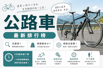 專家監製10 大公路車推薦排行榜【2026最新】