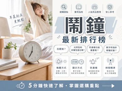 10 大鬧鐘推薦排行榜【2026最新】