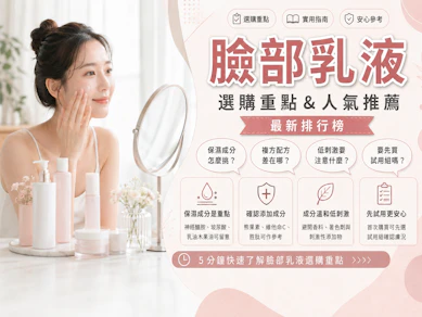 10 大臉部乳液推薦排行榜【2026最新】