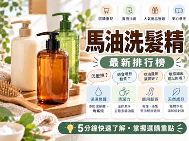 皮膚科醫師監製9 大馬油洗髮精推薦排行榜【2026最新】