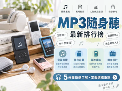 10 大MP3隨身聽推薦排行榜【2026最新】