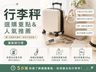 10 大行李秤推薦排行榜【2026最新】