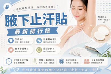 10 大腋下止汗貼推薦排行榜【2026最新】