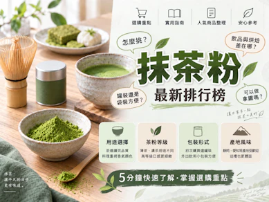 評茶師監製8 大抹茶粉推薦排行榜【2026最新】