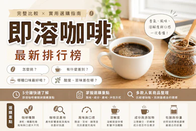 咖啡師監製10 大即溶咖啡推薦排行榜【2026最新】
