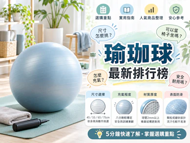 物理治療師監製10 大瑜珈球推薦排行榜【2026最新】