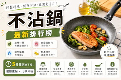 10 大不沾鍋推薦排行榜【2026最新】