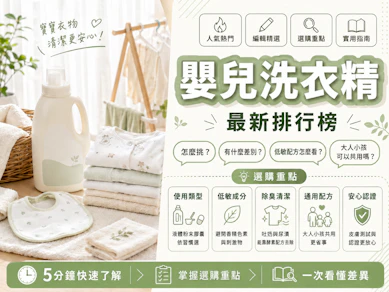 10 大嬰兒洗衣精推薦排行榜【2026最新】