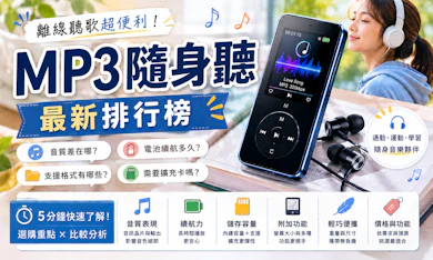 10 大MP3隨身聽推薦排行榜【2026最新】
