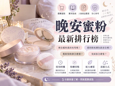 8 大晚安蜜粉推薦排行榜【2026最新】