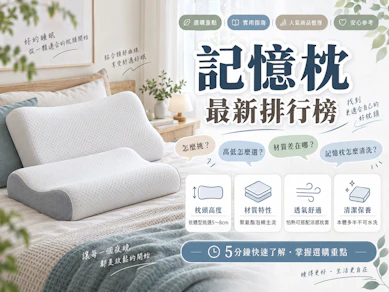 10 大記憶枕推薦排行榜【2026最新】
