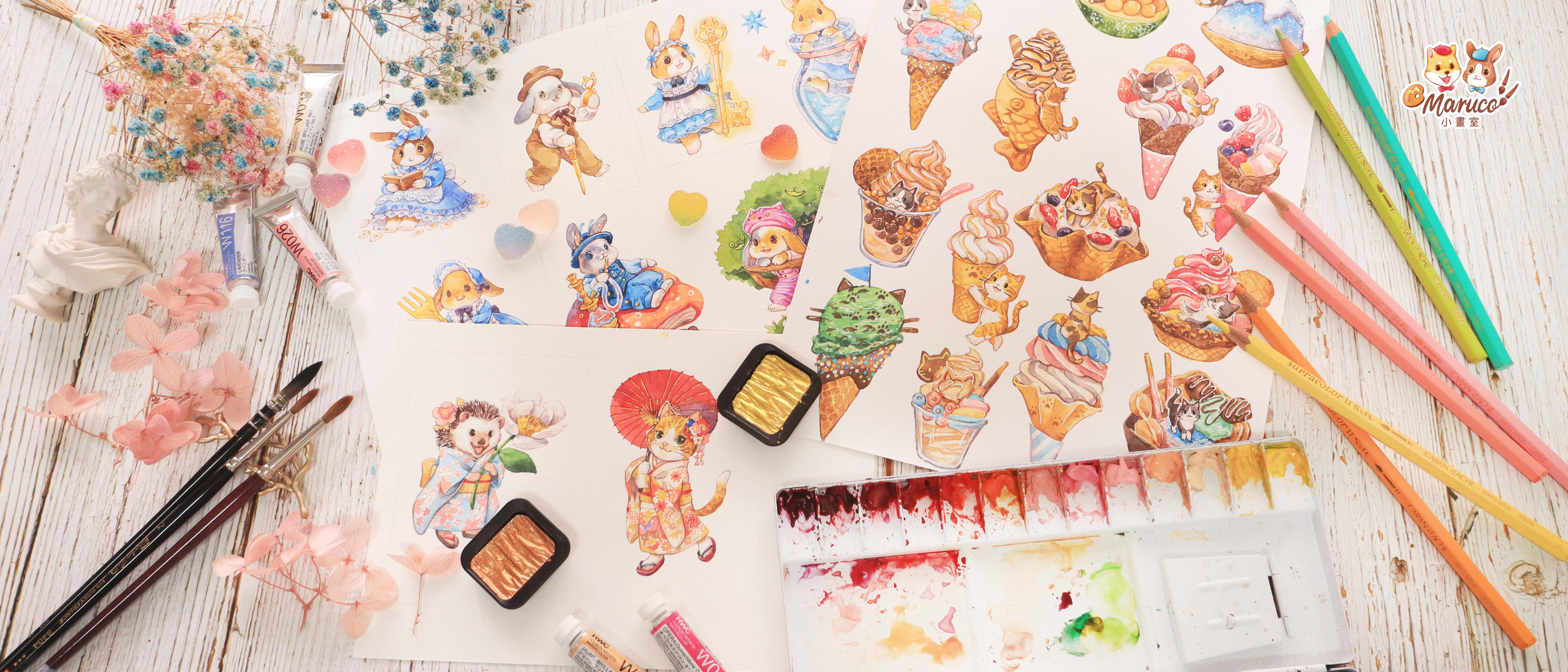 全職插畫家推薦7款繪製精緻水彩插畫愛用好物		
